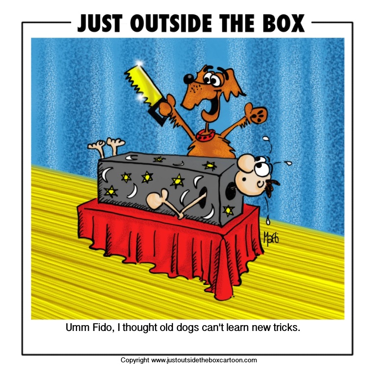 old dog Archives - Just Outside the Box Cartoon