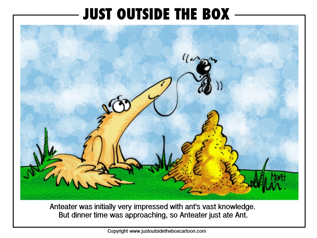 Smart ants? - Just Outside the Box Cartoon