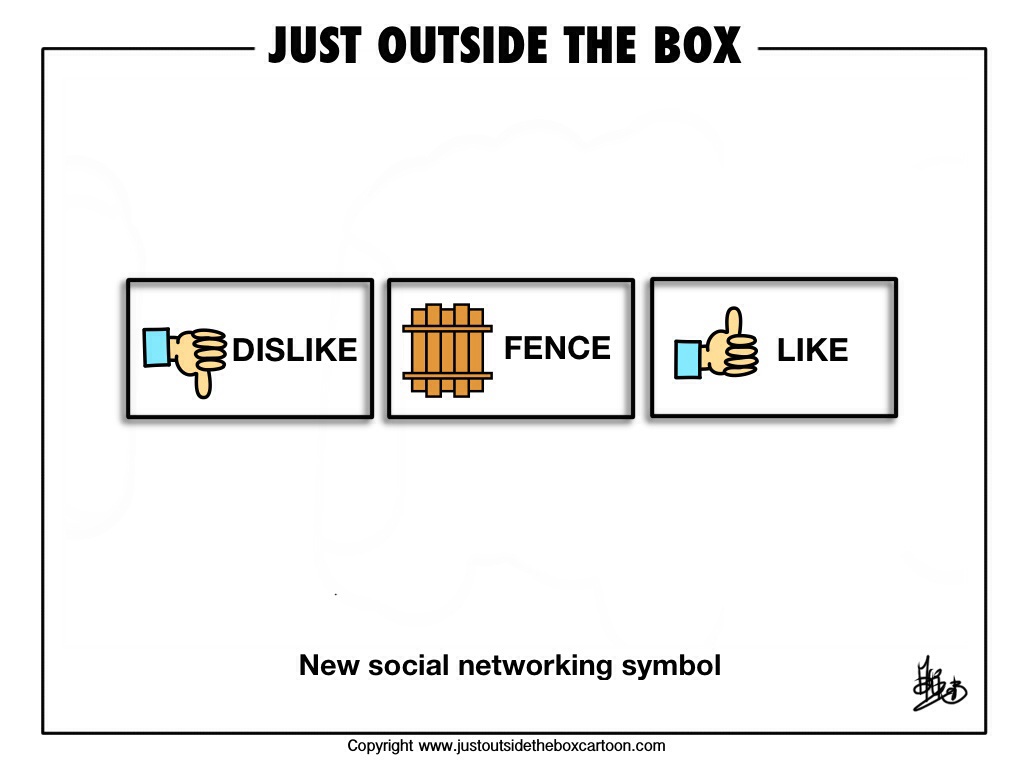 Social networking fence sitting