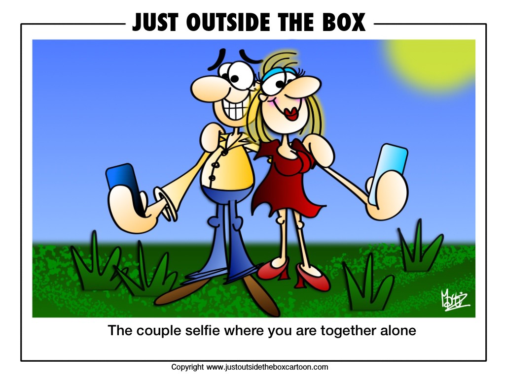 Couples taking a selfie