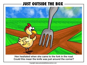 what happens at the fork in the road
