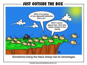 Lemmings jumping the cliff
