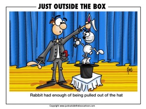 Rabbit in the hat has enough