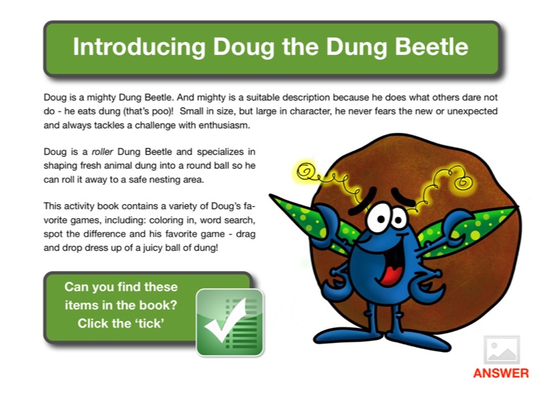 Dougs activity book page 1