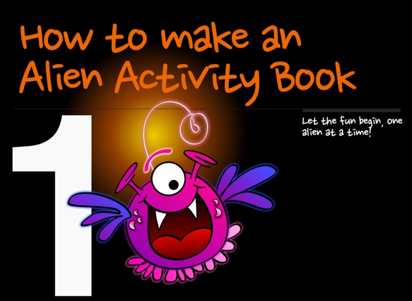 Alien activity book boderless cover