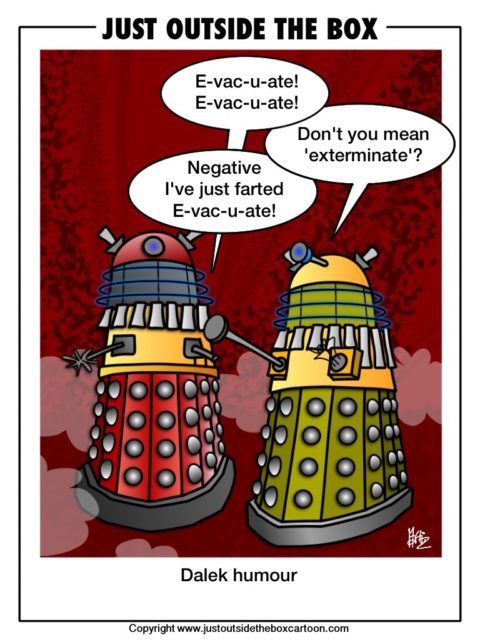Dr Who and the dalek humor