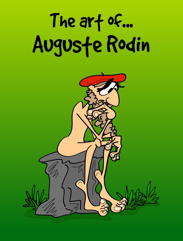Auguste Rodin in cartoon