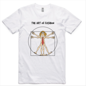 buy da vinci man in white t-shirt